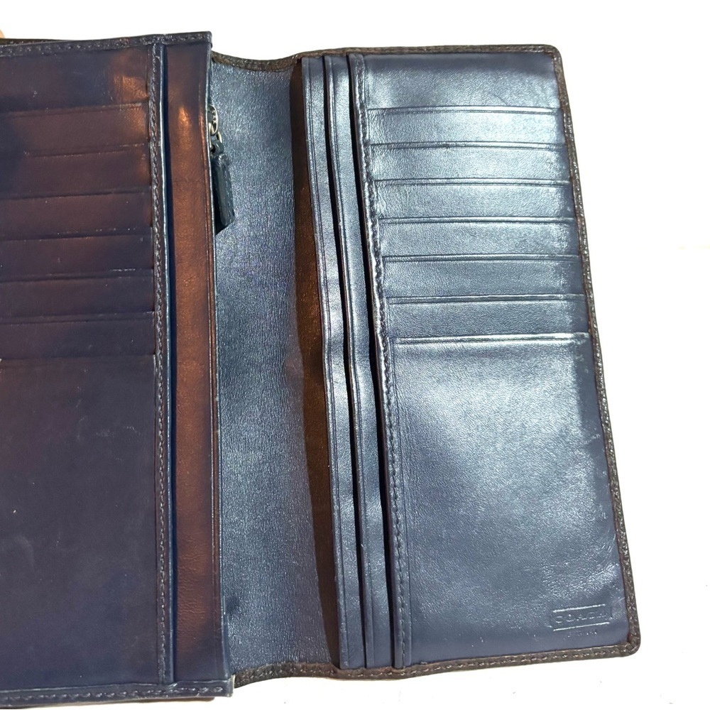 Coach vintage Elegant Black Leather Wallet - Picture 3 of 6